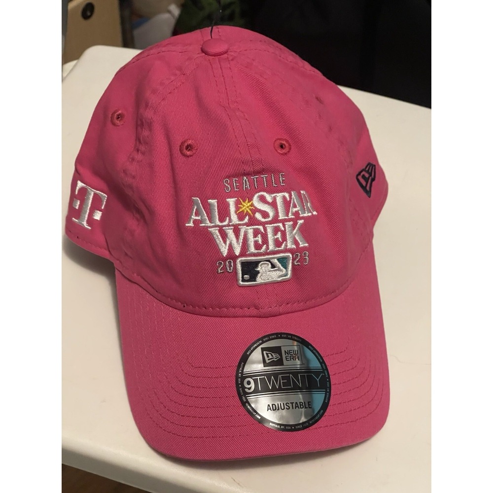2023 MLB All-Star Game Hat Seattle Mariners Adjustable Pink T-Mobile Edition NEW